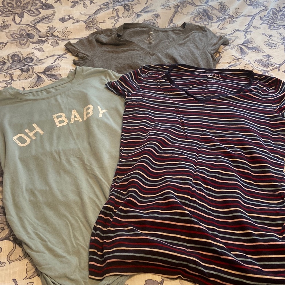 Bundle of maternity T-shirts